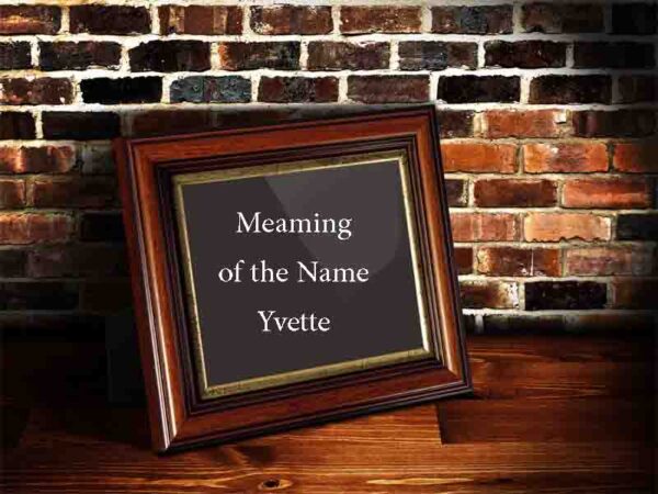 Meaning of The Name Yvette Origin, Personality and Numerology